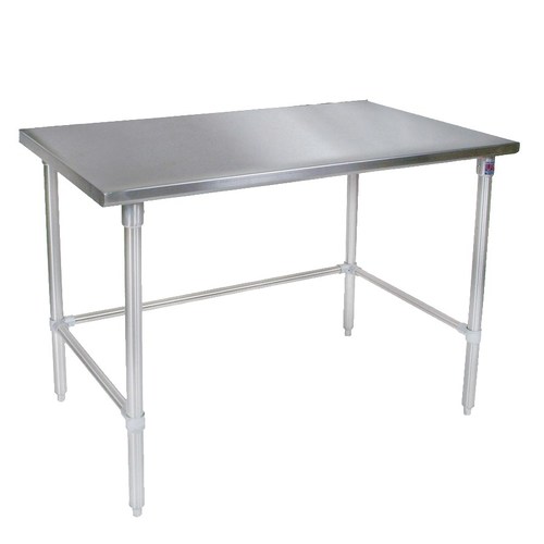 WTSS3036GS WORK TABLE 30X36 SS TOP GALV LEGS & UNDERSHELF