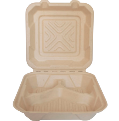 TGB993 SUGAR CANE HINGED 9X9X3   3 COMPT    200/CS