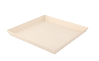 SQ TRAY 9X9X1 COMP WOOD MICROWAVABLE   25/CS