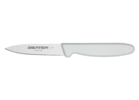 RH P94843 KNIFE PARING 3 1/8" TAPER BASICS WHITE HANDLE/INTERNATIONAL LINE