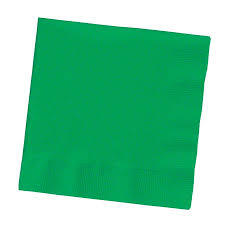 BEVERAGE NAPKIN 2 PLY GREEN    (1200/CS)