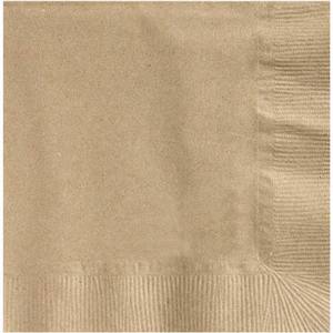 B1010N BEVERAGE NAPKINS KRAFT  1-PLY   8PK/500 (4M/CS)