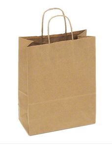 SHOPPING BAG KRAFT  10X7X12   250/BL