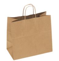 SHOPPING BAG KRAFT  12X7X12   250/BL