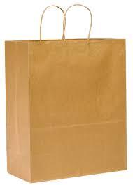 BROWN SHOPPER BAGS 13X7X17   (250/BL)