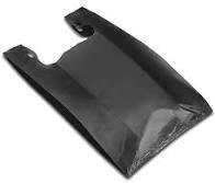 T-SHIRT BAG 12X7X22 BLACK 17 MICRON  (500/CS)