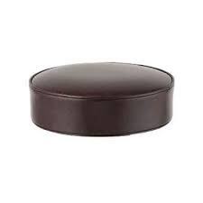 BARSTOOL ROUND SEAT ONLY BLACK VINYL NO SWIVEL PLATE