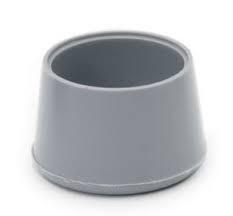 BARSTOOL LEG TIP GRAY PLASTIC 1"DIA GRAY PLASTIC