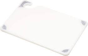 SAFE-T-GRIP CUTTING BOARD 6X9X3/8 WHITE 6EA/CS