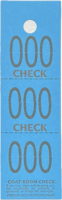 COAT CHECK TICKET 3-PART BLUE (1M/BX)