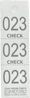 COAT CHECK TICKET 3-PART WHITE(1M/BX)