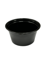 CPC02B SOUFFLE 2OZ PLASTIC BLACK 10/250 USES LID CPCL02