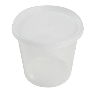 S-32 32OZ DELI COMBO W LIDS, POLYPRO CLEAR   240/CS