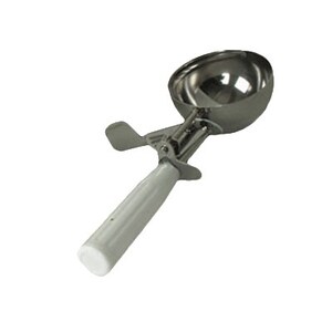 DISHER6 DISHER #6/ 5 1/3OZ CAPACITY WHITE HANDLE