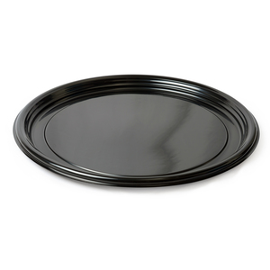 FLS7610TF 16" ROUND BLACK CATER TRAY (25/CS)