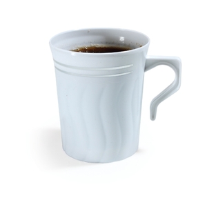 8OZ MUG SILVER/ WHITE (120/CS)