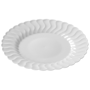 10.25" WHITE PLATE FLAIRWARE  144/CS