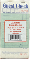SINGLE  CARDBOARD  GREEN  CHECK 3 X 6 ( 50 / 50 )