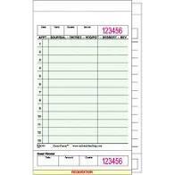 GA-G4797-3 CARBONLESS GUEST CHECK 3 PART 4X7 GREEN (2M)