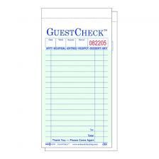 CARBON DUPLICATE GUEST CHECK 3X6 GREEN (50/50)
