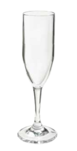 POLY CHAMPAGNE 6OZ CLEAR    2DZ/CS