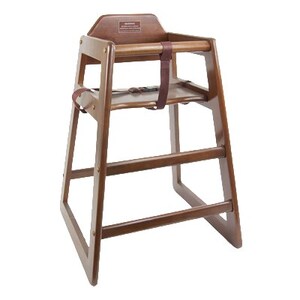 HC-WAL HIGH CHAIR / YOUTH HARDWOOD WALNUT ASSEMBLED STD DINING HT