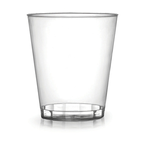 8OZ TALL HARD PLASTIC TUMBLER (20PK/25)*408-CL