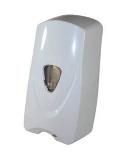 FOAM DISPENSER TOUCH FREE WHITE 1000ML REFILLABLE BOTTLE