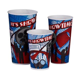 44OZ PAPER COLD CUP SHOWTIME PRINT (500/CS)