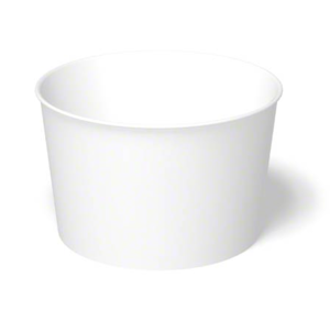 IPFOODCON8W 8OZ PAPER FOOD CONTAINER WHITE (20PK/50) * IPS DFR-8WHT