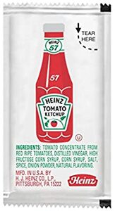 KET01HZ KETCHUP HEINZ PACKETS 9GRM  (1M/CS)