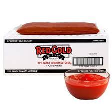 RED GOLD KETCHUP 1.5 GAL(14.5LBS)  DISPENSER POUCH W/ NOZZLE  (2/CS)
