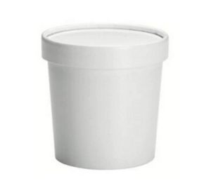 KHB8A2050 SOLO SQUAT FOOD COMBO WHITE 8OZ VENTED LID  250/CS