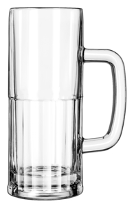 BEER MUG 22OZ HALF PANEL   1DZ *373236