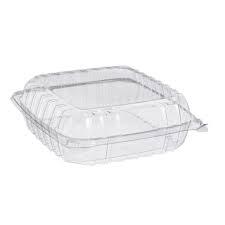 LBH615/3 LARGE RECTANGULAR PLASTIC HINGED CONTAINER 8.5X5 7/8X2  (350/CS)