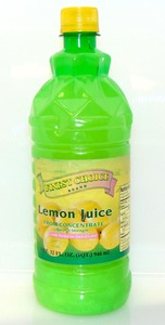 REAL LEMON JUICE QUART BOTTLE   12EA/CS