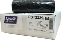 CAN LINER 33X39 HR 33GAL BLACK .90MIL   (150/CS)
