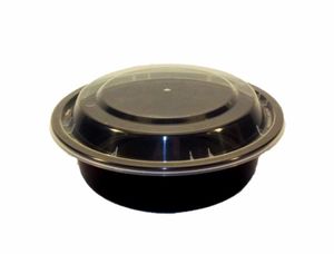 16OZ MICROWAVABLE CONTAINER BLACK ( 756 / CS )