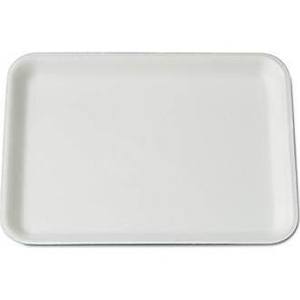 WHITE FOAM TRAY  9 1/4 X 7 1/4 X 1/2 (500/CS)