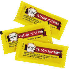 HEINZ INDIVIDUAL MUSTARD PACKETS .2OZ    500/CS