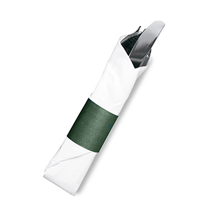 NAPKIN BAND HUNTER GREEN  (8BX/2500)