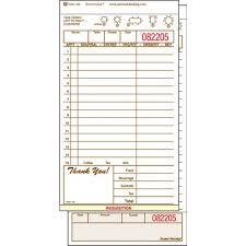 NC-T4997-3SP NATIONAL CHECKING NO CARBON DUPLICATE GUEST CHECK 4X9   (8PK OF 250/CS)  * 412453