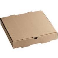 PIZZA BOX 12X2 BROWN/BROWN PLAIN  (50)