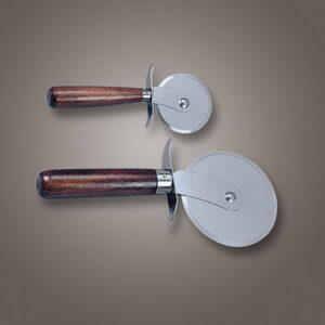 PIZZA CUTTER 2.5" WHEEL WOOD HANDLE 2.5"SS WHEEL