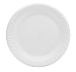 9" FOAM WHITE PLATE  (4PK/125CS)