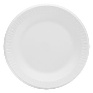 PLT10F 10" FOAM WHITE PLATE  (4/PK/125/CS)