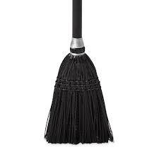 BLACK LOBBY BROOM   (12/CS)