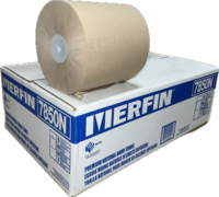 BASIC BROWN HAND ROLL TOWEL 700'   6RL/CS