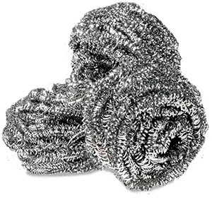 STAINLESS STEEL SCRUBBING PADS (6/12/CS)