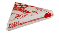 "PIZZA" SLICE CLAMSHELL 8" STOCK PRINT   400/CS
